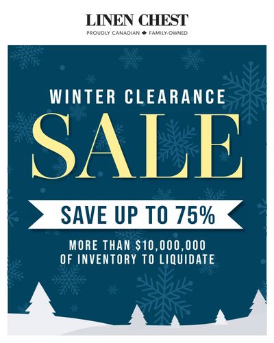 Linen Chest Winter Clearance Sale Flyer January 26 to February 20