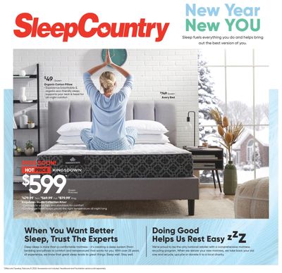 Sleep Country Flyer January 31 to February 8