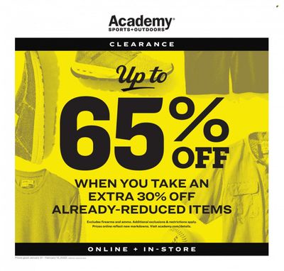 Academy Sports (AL, AR, GA, LA, MO, NC, SC, TN, TX) Weekly Ad Flyer January 31 to February 7