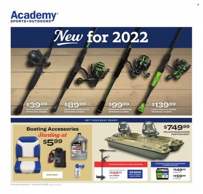 Academy Sports (AL, AR, GA, LA, MO, NC, SC, TN, TX) Weekly Ad Flyer January 31 to February 7