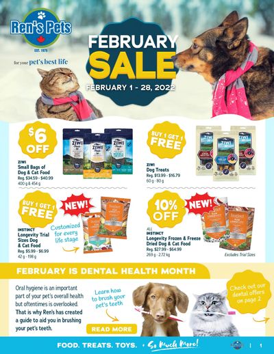 Ren's Pets Depot Monthly Flyer February 1 to 28