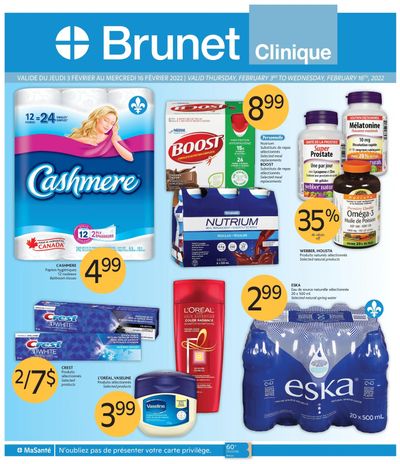 Brunet Clinique Flyer February 3 to 16