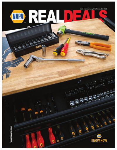 NAPA Auto Parts Real Deals Flyer January 1 to March 31