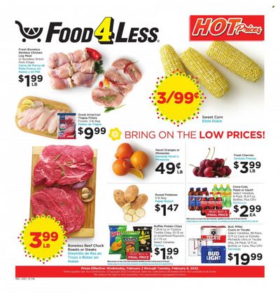 Food 4 Less (CA) Weekly Ad Flyer February 1 to February 8