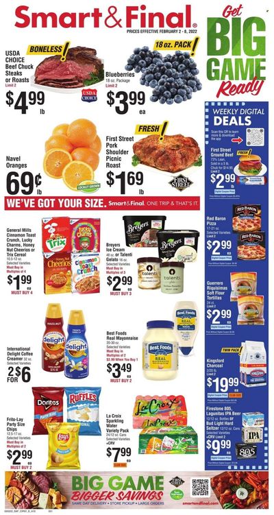 Smart & Final (AZ, CA) Weekly Ad Flyer February 1 to February 8