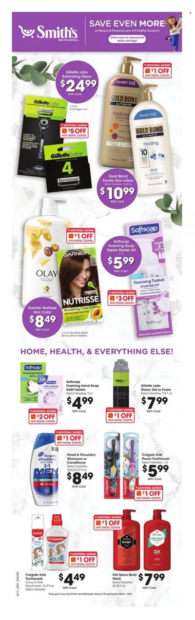 Smith's (AZ, ID, MT, NM, NV, UT, WY) Weekly Ad Flyer February 1 to February 8