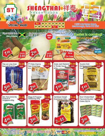 Shengthai Fresh Foods Flyer March 20 to April 2