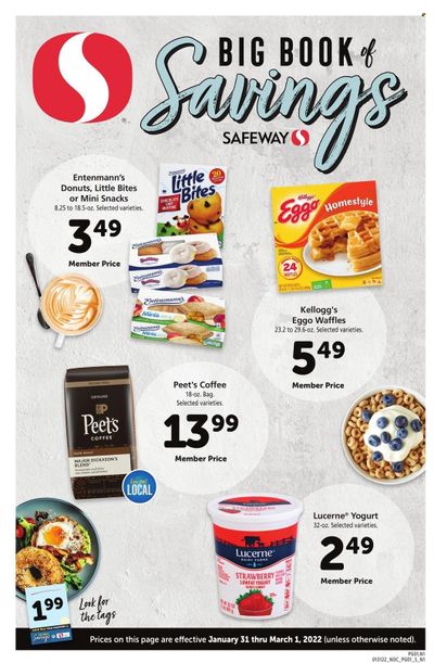 Safeway (AZ, CA, CO, HI, MD, NE, OR, VA, WA) Weekly Ad Flyer February 1 to February 8