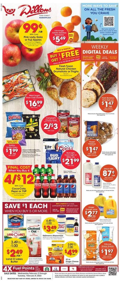 Dillons (KS) Weekly Ad Flyer February 1 to February 8