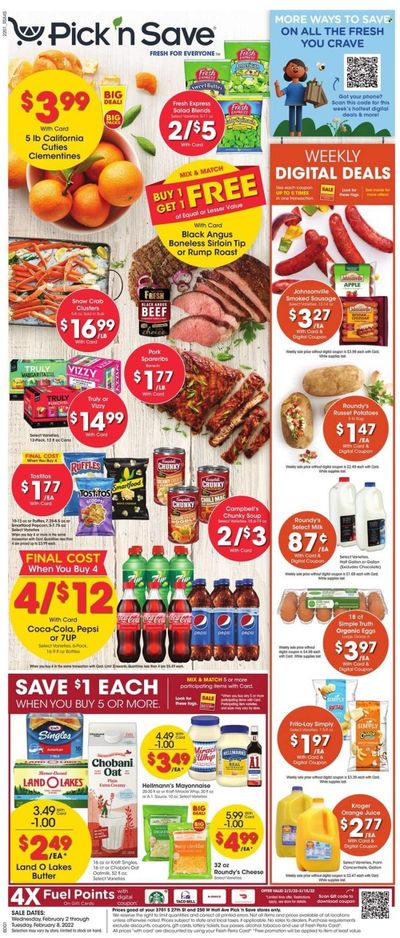 Pick ‘n Save (WI) Weekly Ad Flyer February 1 to February 8
