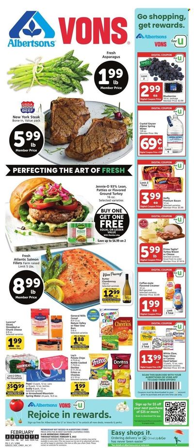 Vons (CA) Weekly Ad Flyer February 1 to February 8
