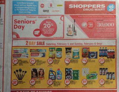 Shoppers Drug Mart Canada Flyer Sneak Peek: 20x The Points Loadable Offer This Weekend