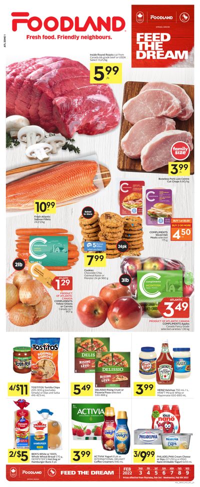 Foodland (Atlantic) Flyer February 3 to 9
