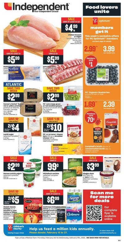 Independent Grocer (Atlantic) Flyer February 3 to 9