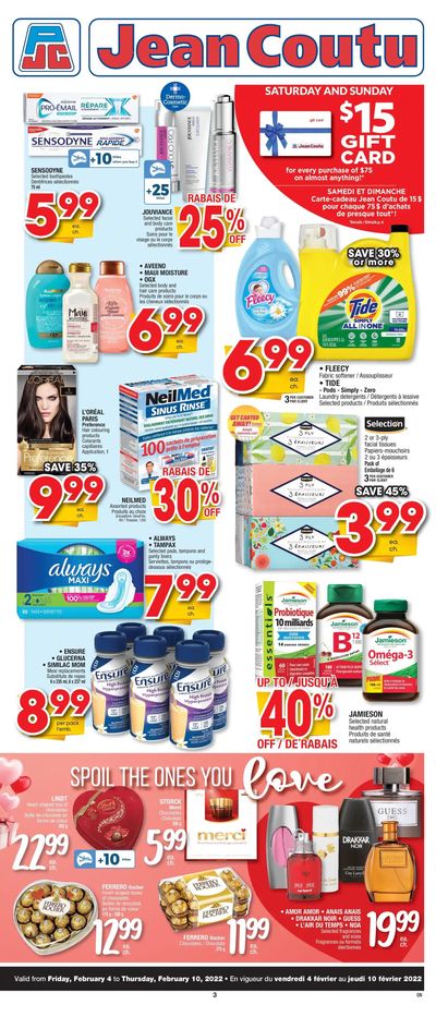 Jean Coutu (ON) Flyer February 4 to 10