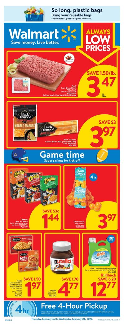 Walmart (Atlantic) Flyer February 3 to 9 Walmart (Atlantic) Flyer February 3 to 9
