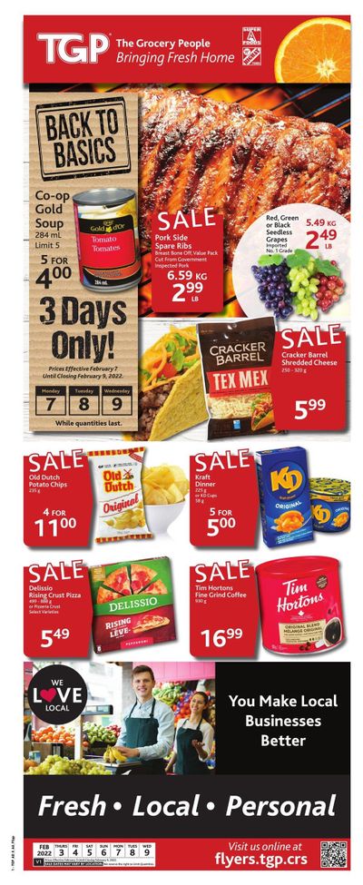 TGP The Grocery People Flyer February 3 to 9
