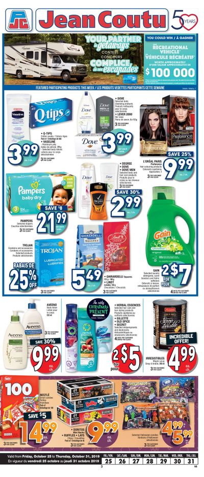 Jean Coutu (NB) Flyer October 25 to 31