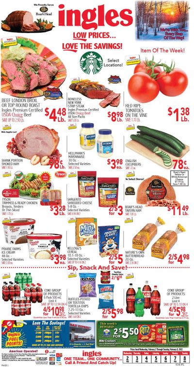 Ingles (GA, NC, SC, TN) Weekly Ad Flyer February 2 to February 9