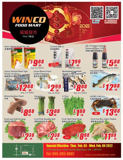 WinCo Food Mart (HWY 7) Flyer February 3 to 9