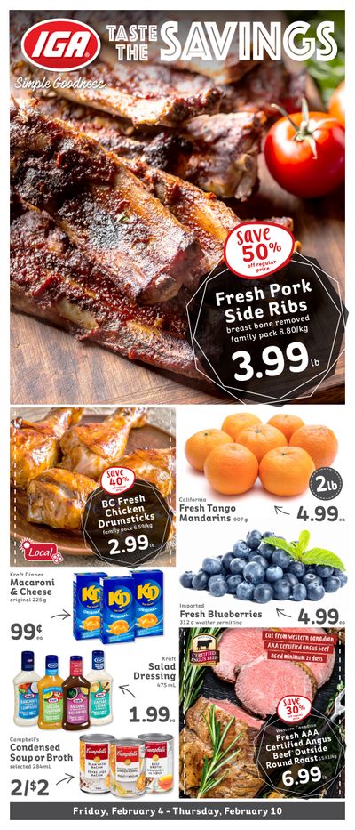IGA Stores of BC Flyer February 4 to 10