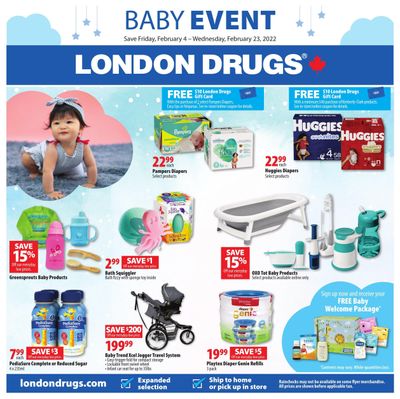 London Drugs Baby Savings Event Flyer February 4 to 23