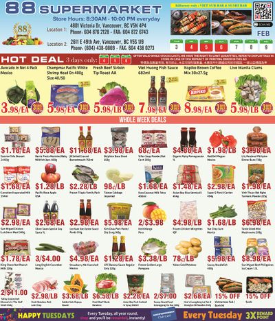 88 Supermarket Flyer February 3 to 9