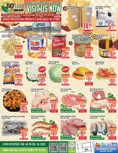 Skyland Food Mart Flyer February 4 to 10