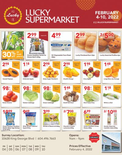 Lucky Supermarket (Surrey) Flyer February 4 to 10