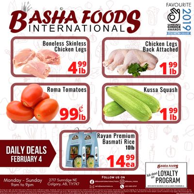 Basha Foods International Flyer February 4 to 18