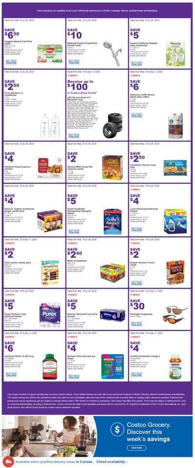 Costco (BC, AB, SK & MB) Weekly Savings March 23 to 29
