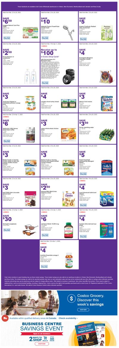 Costco (ON & Atlantic Canada) Weekly Savings March 23 to 29