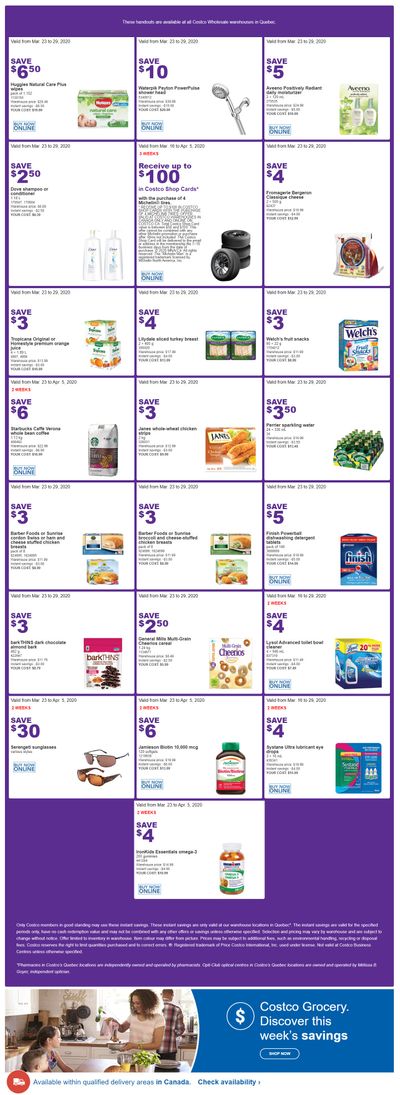 Costco (QC) Weekly Savings March 23 to 29