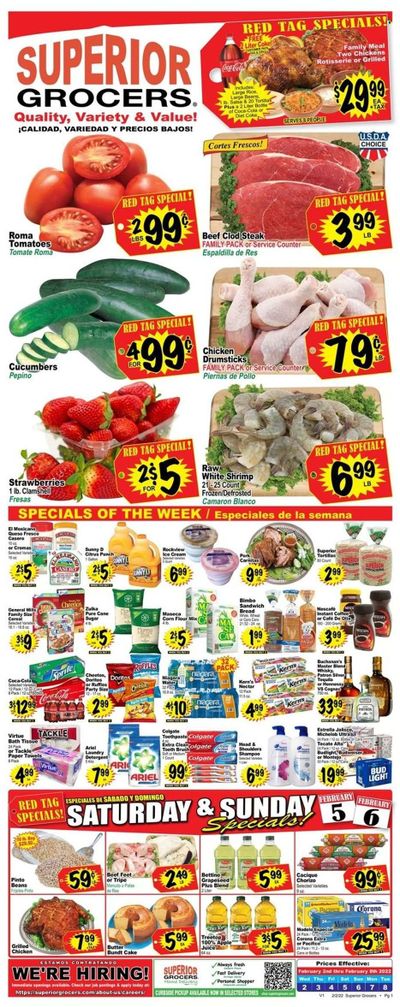 Superior Grocers (CA) Weekly Ad Flyer February 6 to February 13