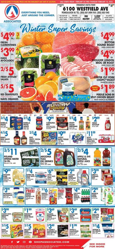 Associated Supermarkets (NY) Weekly Ad Flyer February 6 to February 13