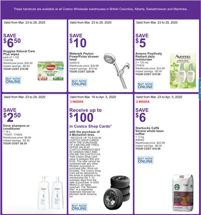 Costco Canada More Savings Weekly Coupons/Flyers for Western Canada: British Columbia, Alberta, Saskatchewan & Manitoba, March 23 – 29