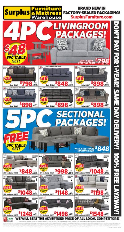 Surplus Furniture & Mattress Warehouse (Thunder Bay) Flyer February 7 to 27