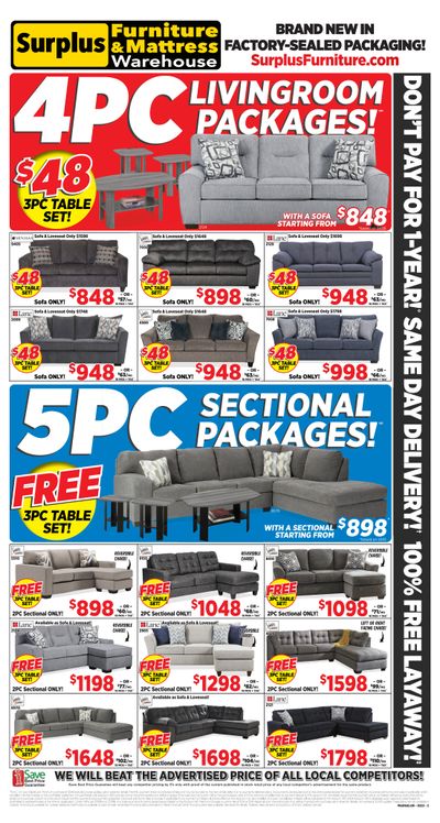 Surplus Furniture & Mattress Warehouse (Lethbridge) Flyer February 7 to 27