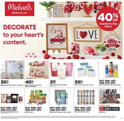 Michaels Weekly Ad Flyer February 7 to February 14
