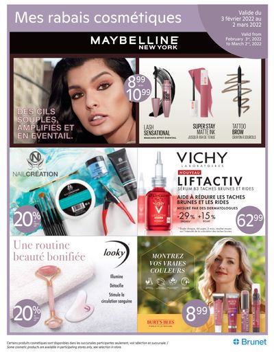 Brunet Cosmetics Flyer February 3 to March 2