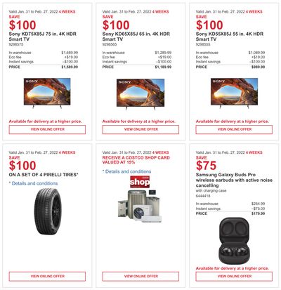 Costco Canada Coupons/Flyers Deals at All Costco Wholesale Warehouses in Canada, Until February 27