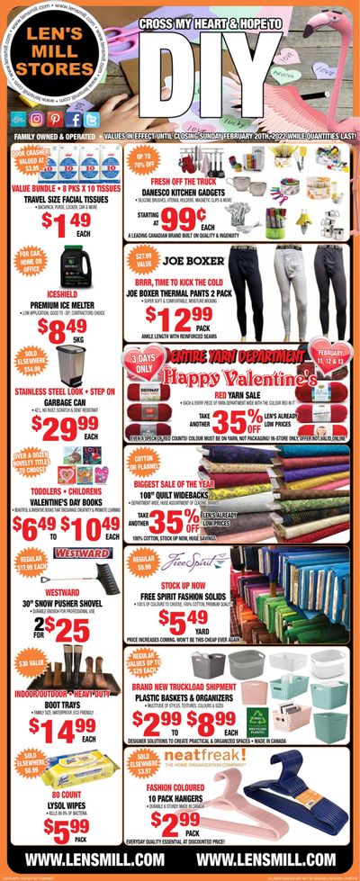 Len's Mill Stores Flyer February 7 to 20