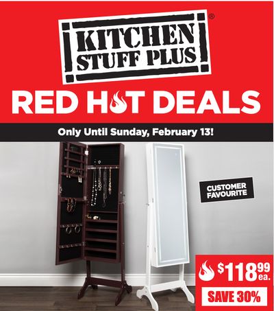 Kitchen Stuff Plus Canada Red Hot Deals: Save 60% on 2 Pc. Brilliant Bubbly Champagne Glass Set + More Offers