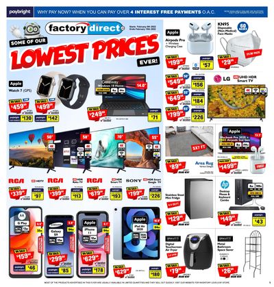 Factory Direct Flyer February 9 to 15