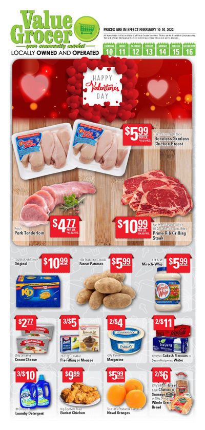 Value Grocer Flyer February 10 to 16