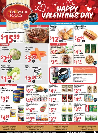 Tru Value Foods Flyer February 9 to 15