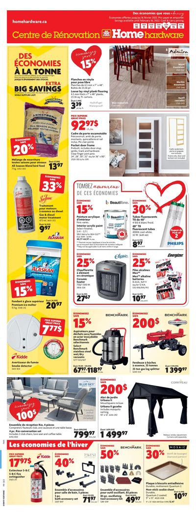 Home Hardware Building Centre (QC) Flyer February 10 to 16