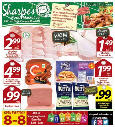 Sharpe's Food Market Flyer February 10 to 16