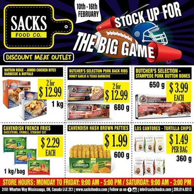 Sacks Food Co. Flyer February 10 to 16