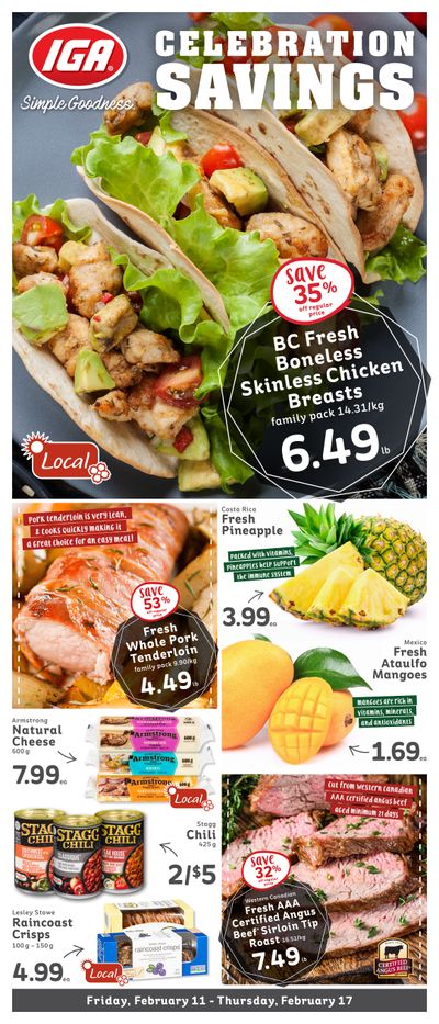 IGA Stores of BC Flyer February 11 to 17